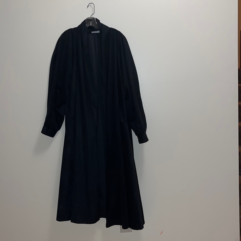 RALPH LAUREN Dk Black Midi Cloak ,XL